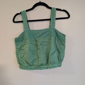 Light Green Aeropostale Cropped Tank Top Size S